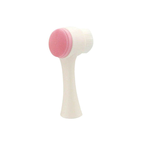 2-in-1 Facial Cleansing and Massage Brush pink