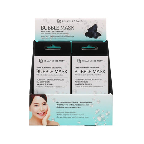 Deep Purifying Charcoal Bubble Face Mask Displayer of 12