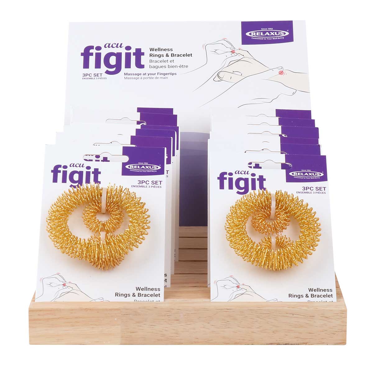 Acu Figit Wellness Rings & Bracelet (3-Piece Set) – Relaxus Professional