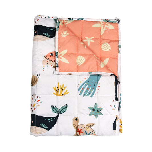 Sensory Calming Weighted Blanket for Kids marine kingdom