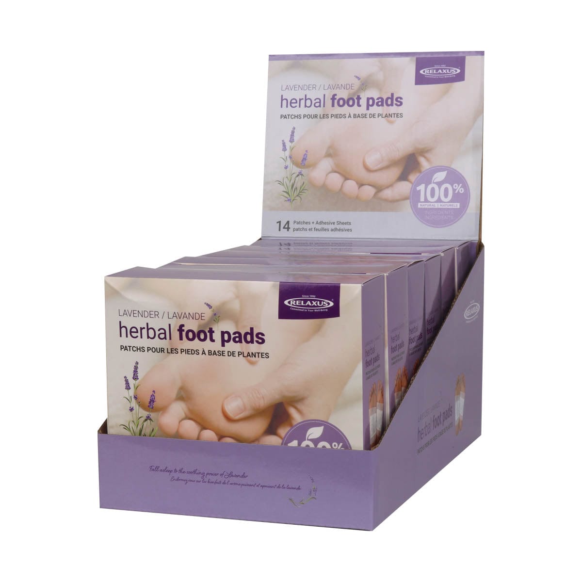 Lavender Herbal Detox Foot Pads displayer