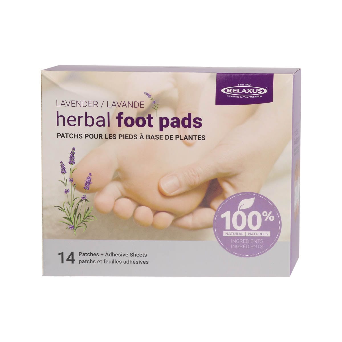 Lavender Herbal Detox Foot Pads