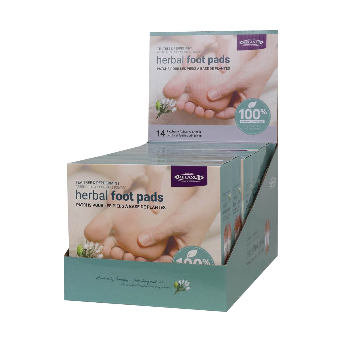 Tea Tree & Peppermint Herbal Detox Foot Pads displayer