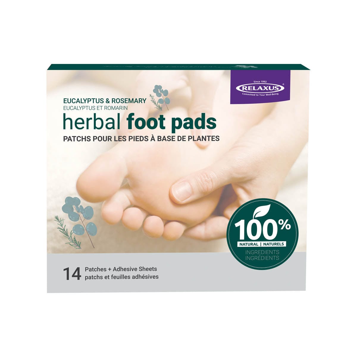 Eucalyptus & Rosemary Herbal Foot Pads