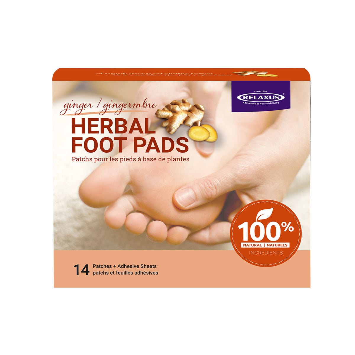 Ginger Detox Foot Pads Displayer of 6