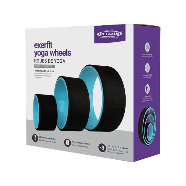 KEFL LIFE Yoga,Eco-Friendly Pilates Wheel - For Back Pain Relief - Improves  Stretching & Balancing (Black) : : Sports & Outdoors