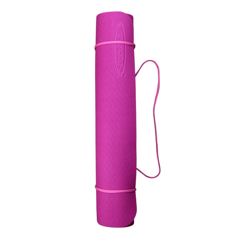 Strauss TPE Eco-Friendly Dual Layer Yoga Mat for Men & Women with