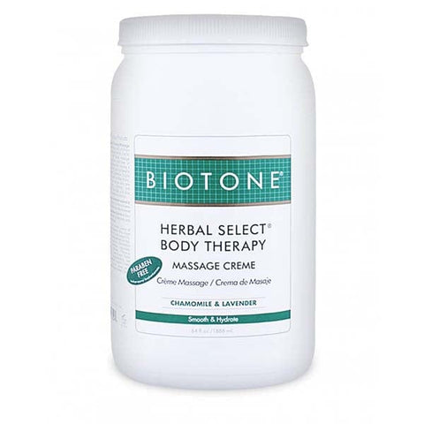Biotone Herbal Select Body Therapy Massage Creme 1/2 Gallon