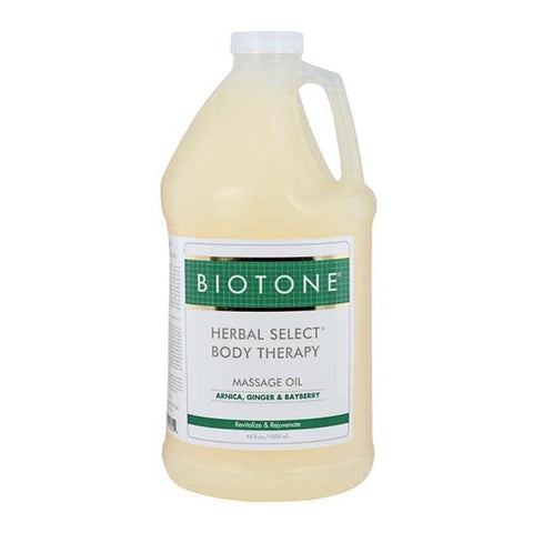 Biotone Herbal Select Body Therapy Massage Oil 1/2 Gallon