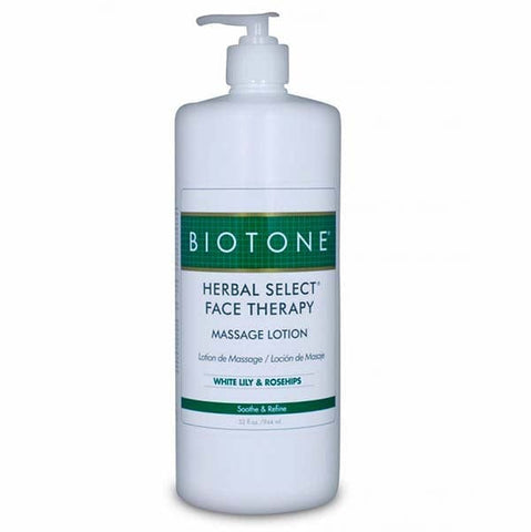 Biotone Herbal Select Face Therapy Massage Lotion 32 oz