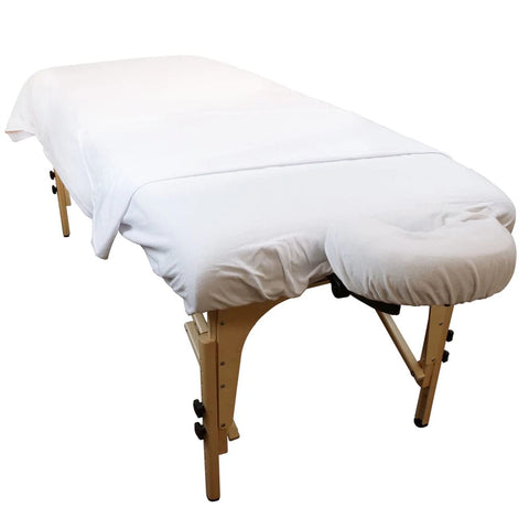 Flannel Sheets on Massage Table