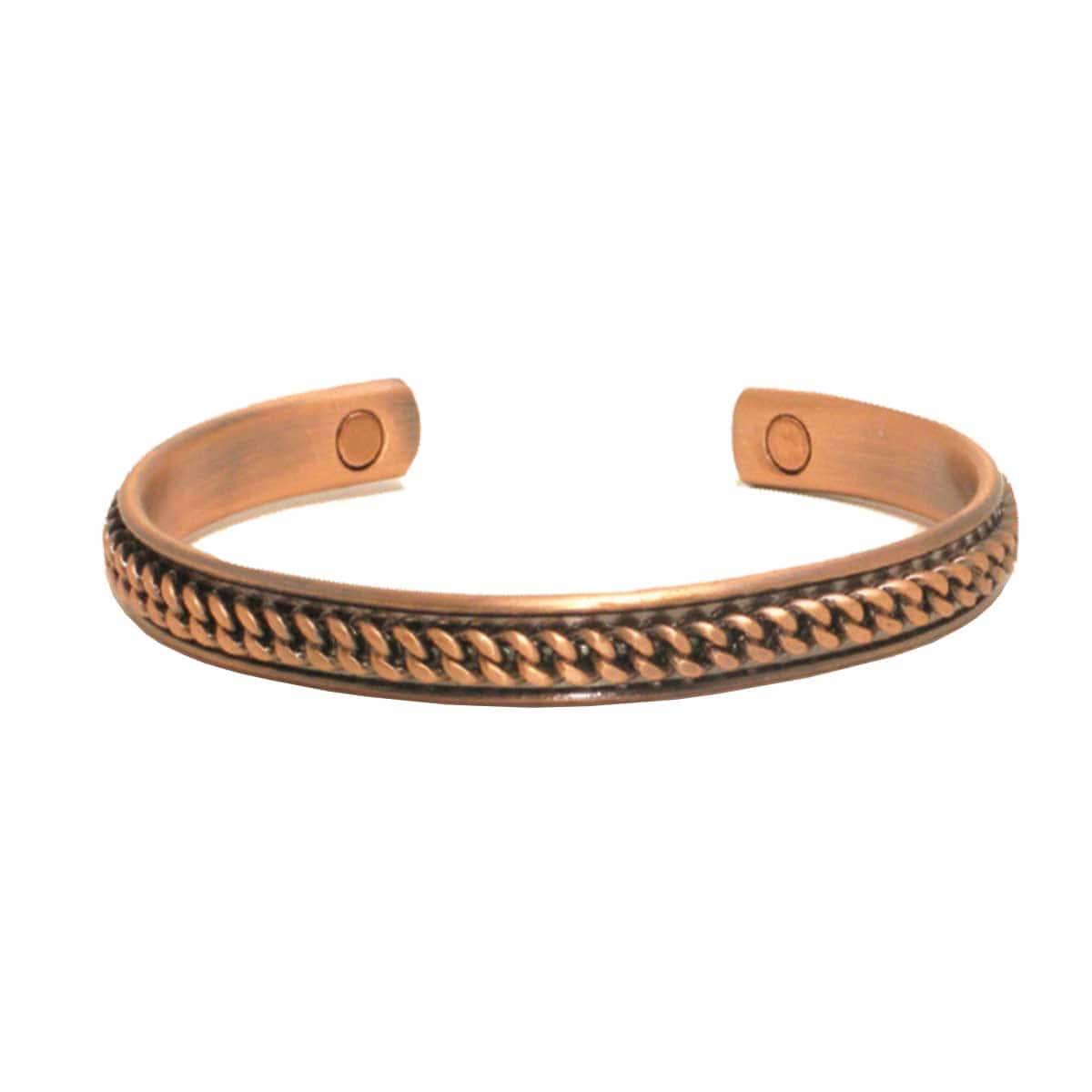 Copper Rope Magnetic Bangle