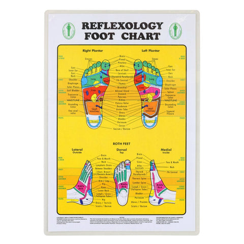 Deluxe Reflexology Foot Chart Relaxus