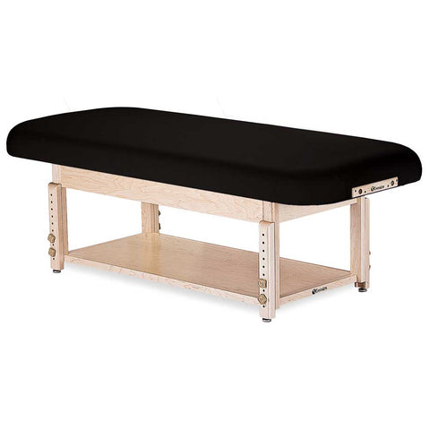 Earthlite Black Sedona Flat Stationary Massage Table With Self Base