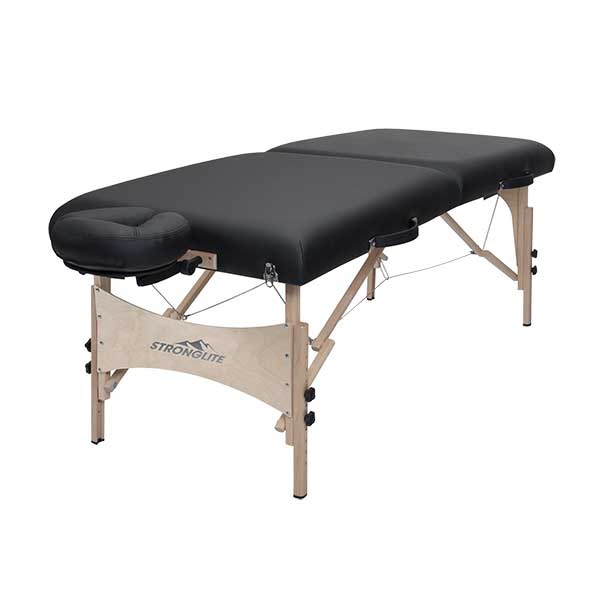 Stronglite Classic Deluxe Black Portable Massage Table Package