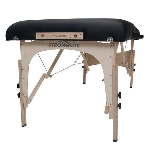 Stronglite Classic Deluxe Black Portable Massage Table Package