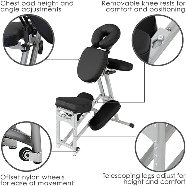 Stronglite Ergo Pro II Portable Massage Chair Package
