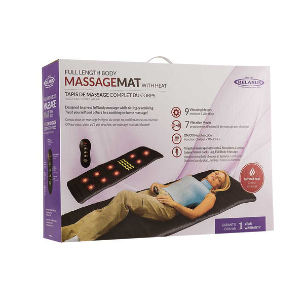 Vibrating Massage Mat with Heat, Full Body Massager for Neck and Back, Leg,  Thighs - 391S, 1 CT - Fred Meyer