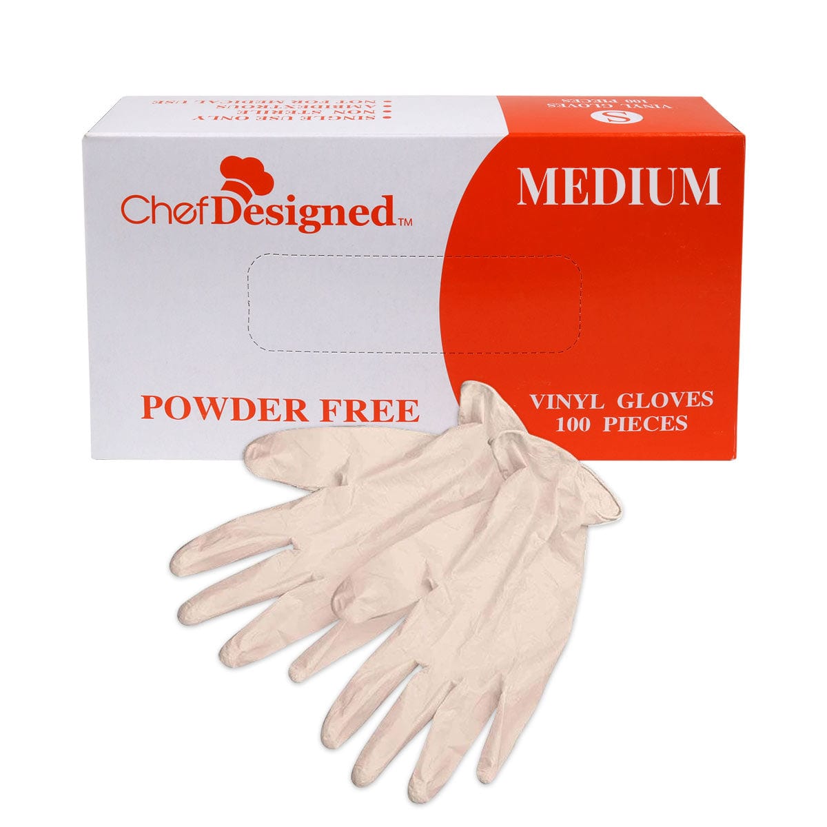Vinyl Powder Free Disposable Gloves (100 Pieces)