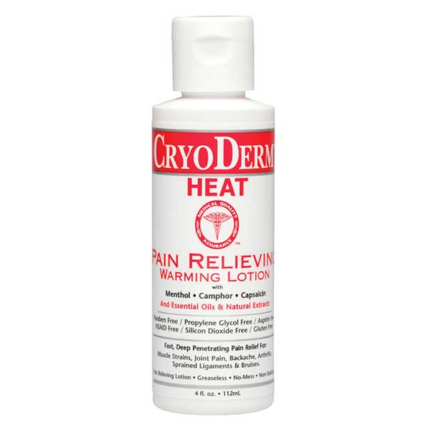 CryoDerm Heat Pain Relieving Warming Lotion 4 Oz Lotion