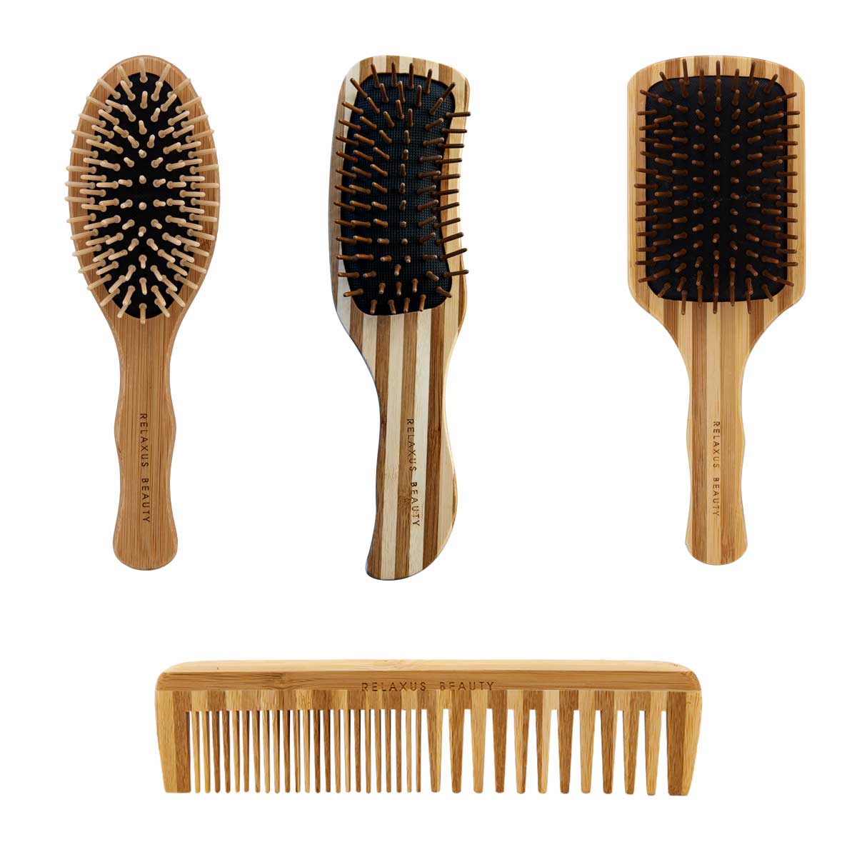 Bamboo Hair Brushes & Combs