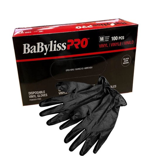 Black Disposable Vinly Gloves (100 Pieces)