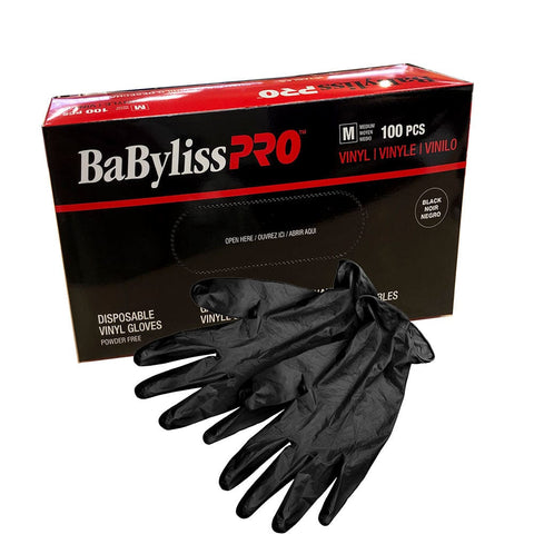 Black Disposable Vinly Gloves (100 Pieces)