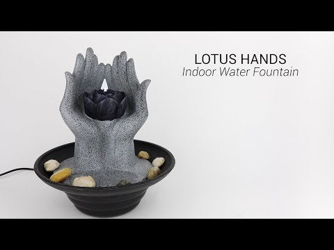 Lotus Hands Indoor Water Fountain