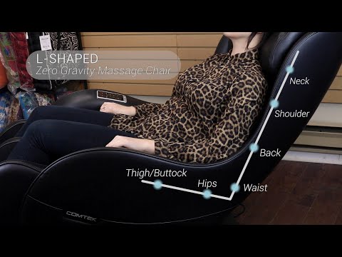 L-Shaped Black Mini Zero Gravity Massage Chair