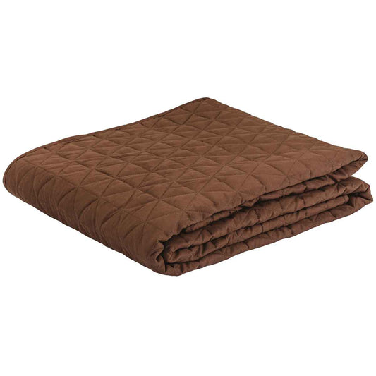 Earthlite Premium Espresso Microfiber Quilted Blanket 60" x 90"